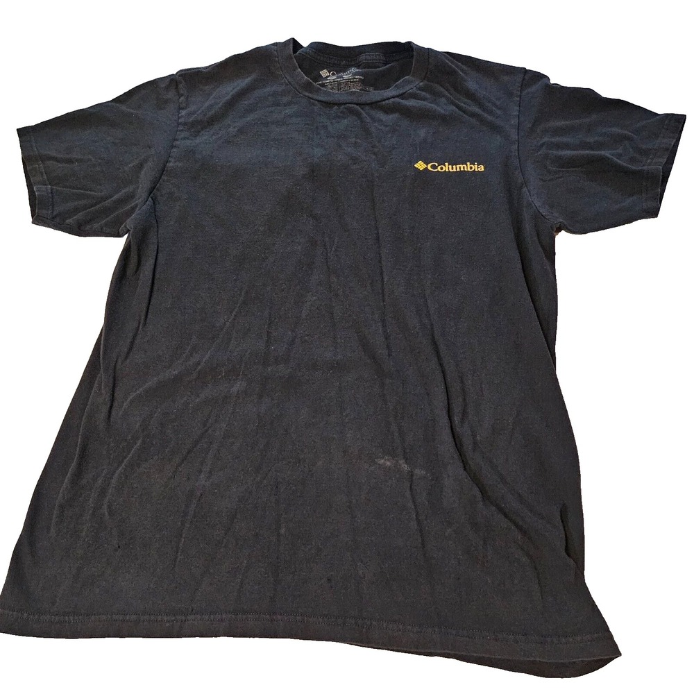 Columbia Mens  SZ M Black Short Sleeve T-Shirt